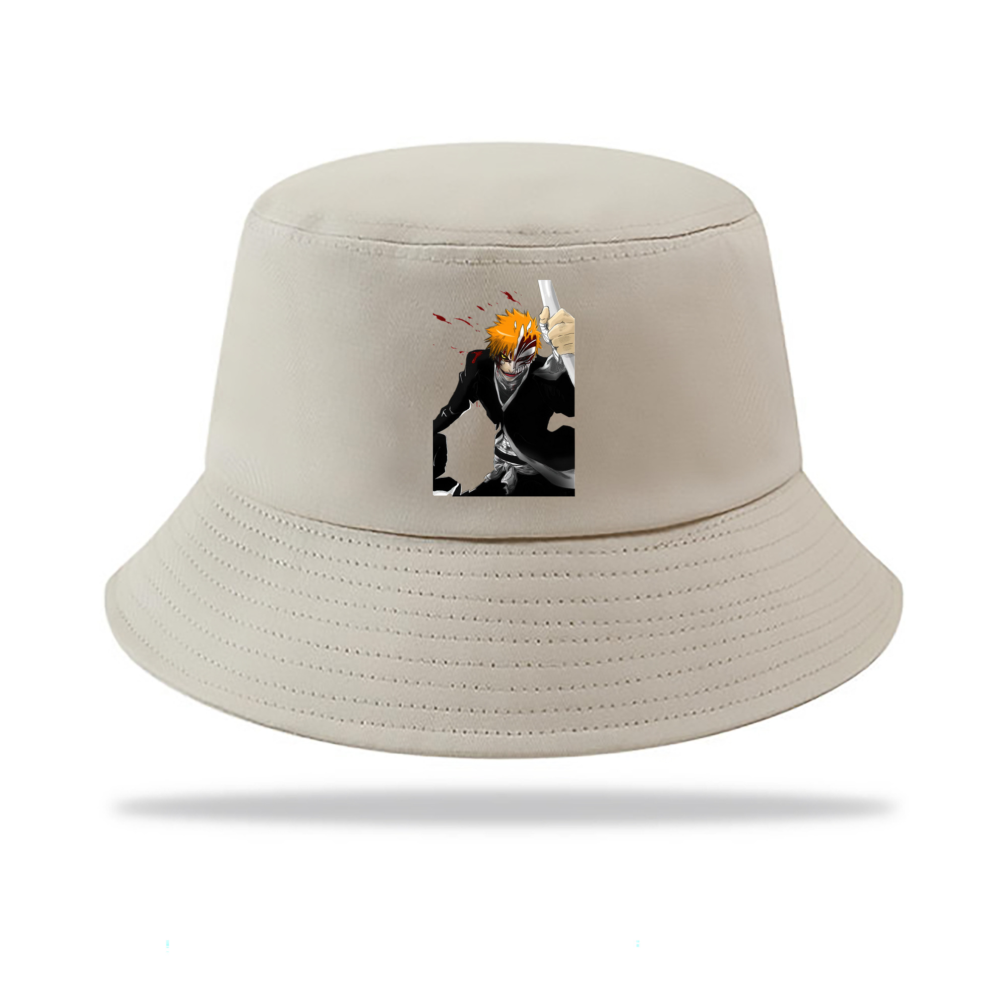 （画像用） ブリーチ 黒崎一護（くろさき いちご）BLEACH Kurosaki Ichigo アウトドア日除けバケットハット